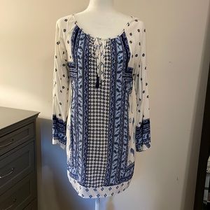 Tommy Bahama dress/coverup blue and white size small